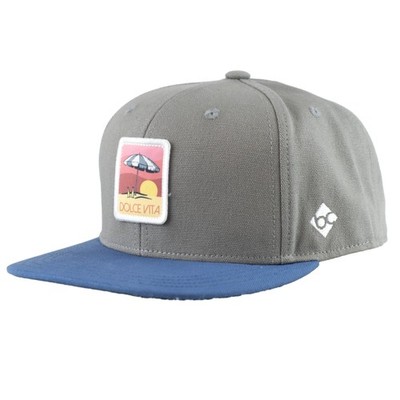 Bavarian Caps Cap ''Dolce Vita'' grau Snapback one size Basecap Kappe Webpatch Neu