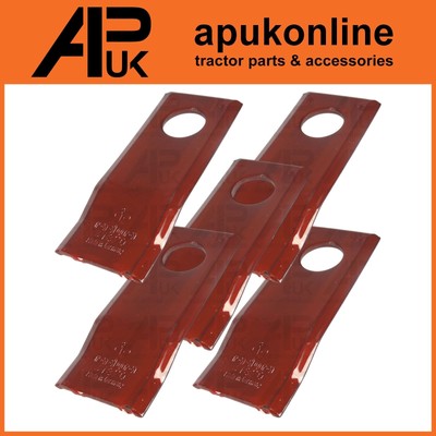 5x gedrehtes Messer RH 122 x 45 x 4 mm für John Deere Scheibenmäher Trenngerät