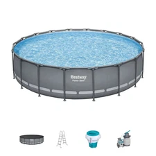 Bestway Power Steel 18’ x 48” Round Above Ground Pool Set