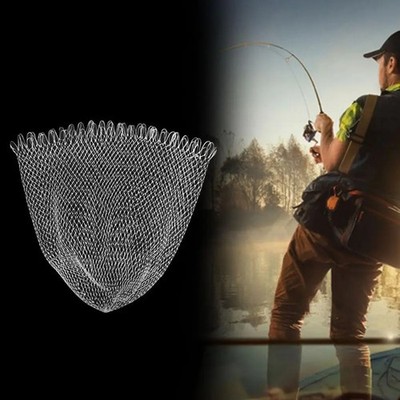 Replacement Fishing Landing Net Mesh High Strength Fish Bag Various Sizes