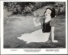 Snow White 7 Dwarfs Singing to Bird B/W Press Photo Walt Disney Productions 1967 — photo 1