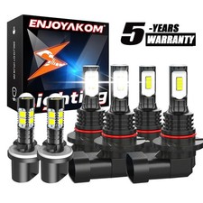 For Tahoe 2001-2006 - 6x Combo LED Headlight High Low Beam Fog Light Bulbs