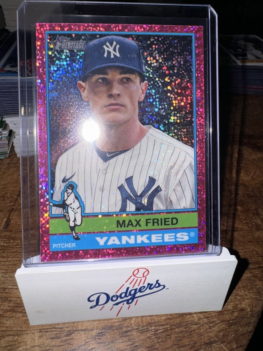 2025 Topps Heritage Max Fried #244 Pink Sparkle Yankees | eBay