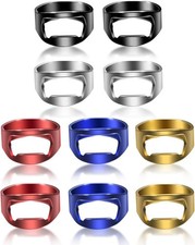 10 Pieces Ring Bottle Opener Stainless Steel Beer Bottle Opener Colorful Finger
