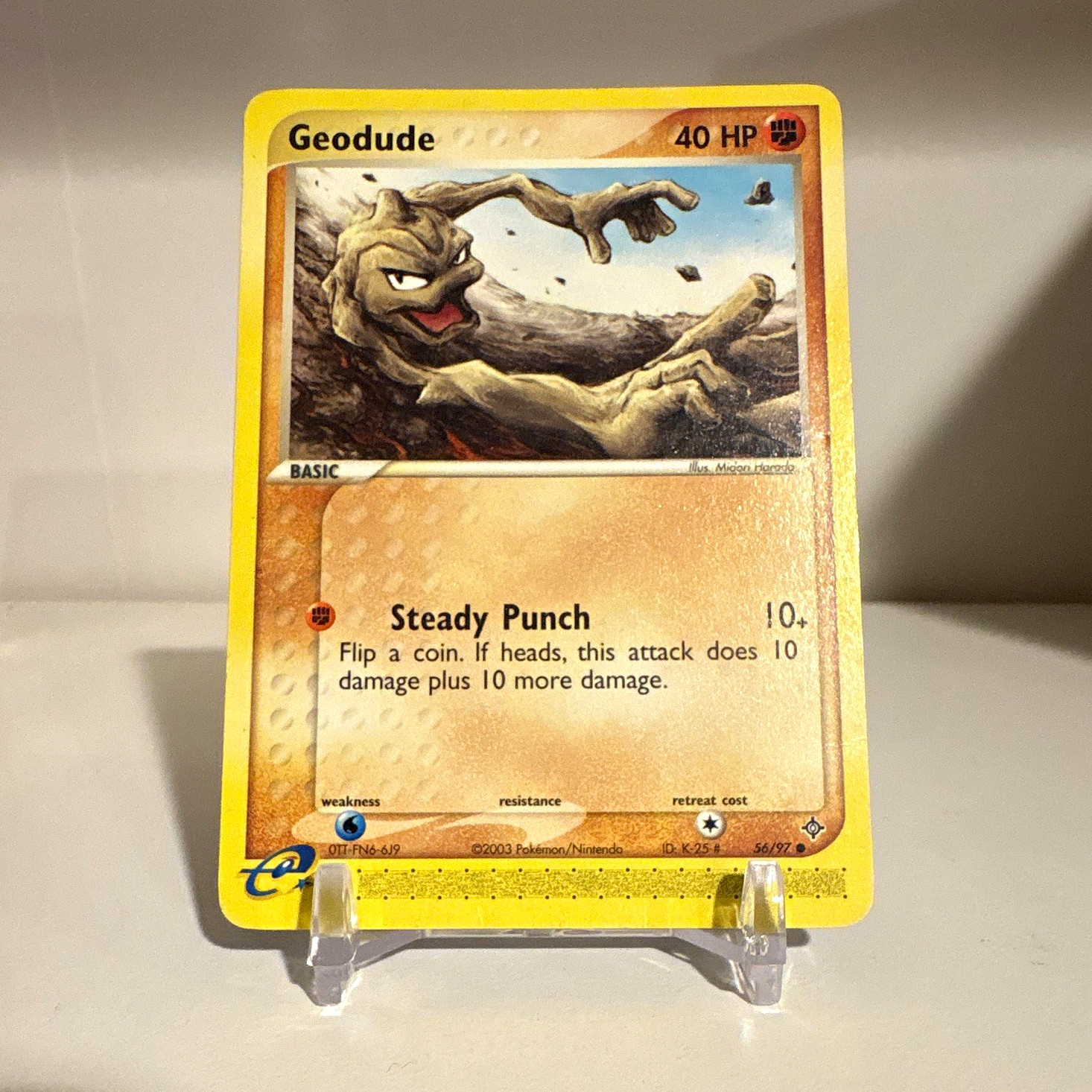 Geodude EX Dragon 56/97 Reverse Holo 2003 English 40 HP Common
