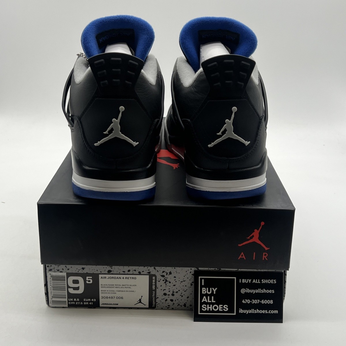 Size 9.5 - Jordan 4 Retro Motorsports Alternate 2017 for sale