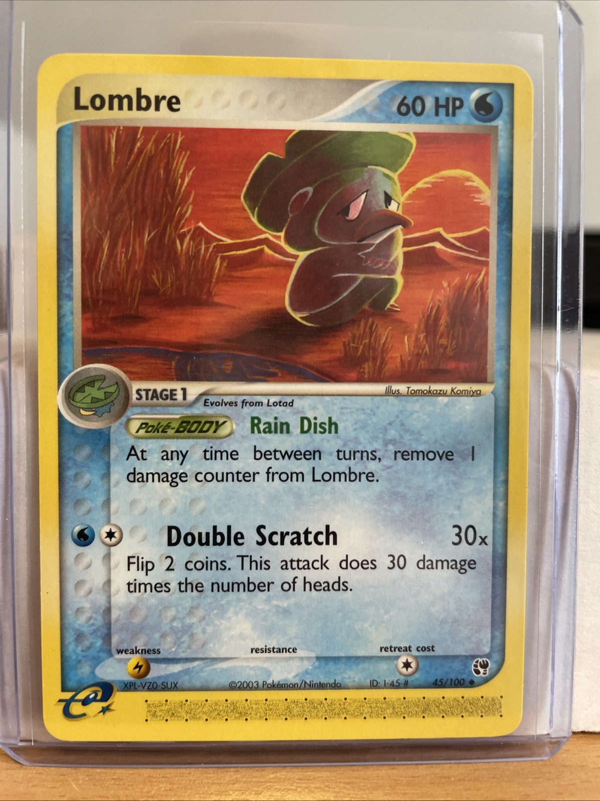 Lombre #45/100 Sandstorm Pokemon Near Mint or Better