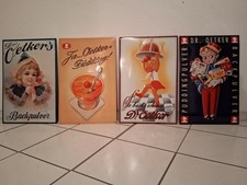 4 Dr. Oetker Retro Blechschilder 59 x 39 cm