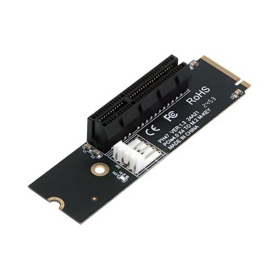 M.2 NGFF NVMe M-Key Angled Type to PCI-E X1 X4 X8 X16 Cable 30cm Card Adapter