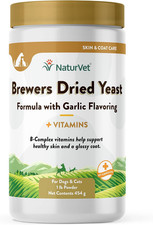 Brewers Dried Yeast Formula with Garlic Flavoring plus Vitamins for Dogs and Cat