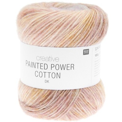Wolle Kreativ! Rico - Creative Painted Power Cotton dk Fb. 1 fresh pink 100 g