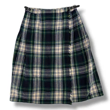 Laird Portch Of Scotland Tartan Plaid Wool Kilt Skirt Size Small 26"