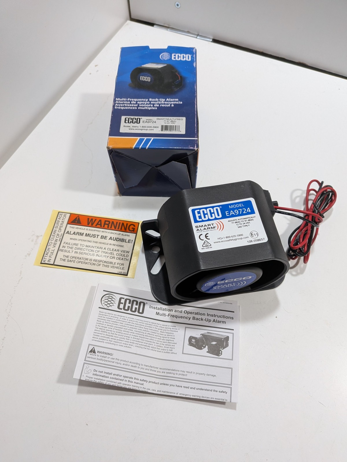 Alarme de recul 12V 24V multifréquence idéale pour chariot élévateur de dépôt