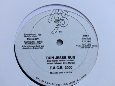 F.A.C.E. 2000, Run Jesse Run, (12'', Promo), NM or M-, 4021573726