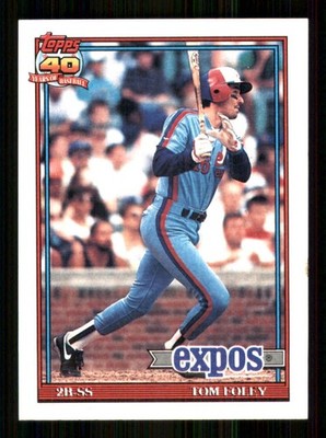 1991 Topps #773 Tom Foley Montreal Expos 61795