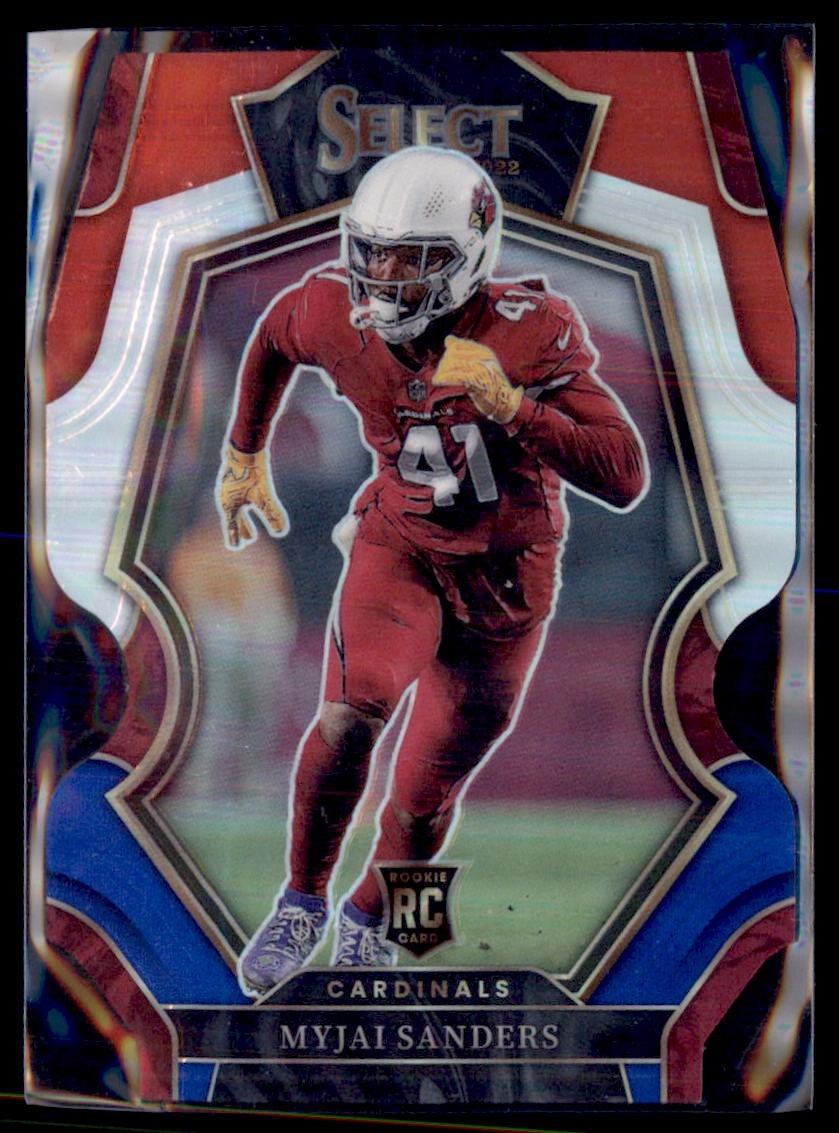 Myjai Sanders Panini Select #103 Die-Cut Red/Blue