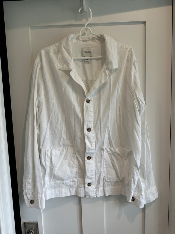 Women’s Tom Aaron Linen White Jacket Blazer XL