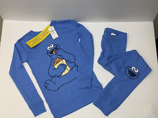 NWT Gap SESAME STREET ELMO 2 PC PAJAMAS Size 6 Unisex Blue Long Sleeve