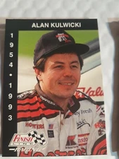 * A 1993 Finish line set by ProSet, FEATURES Alan Kulwicki memorial card