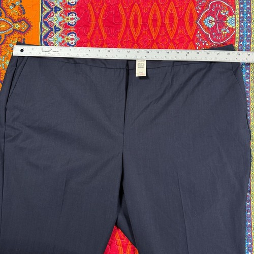 Talbots blau Wollmischung gerades Bein Karriere Arbeit Anzughose Hose 22WP neu mit Etikett - Bild 7 von 15