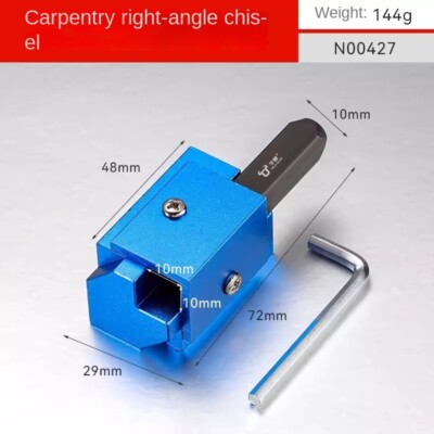 Woodworking Right-angle Chisel Aluminum Alloy Embedded Woodworking Tool