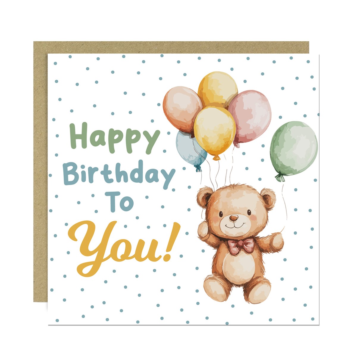 Niece Birthday Card Printable, Cute Teddy Bear Birthday Card - View #5