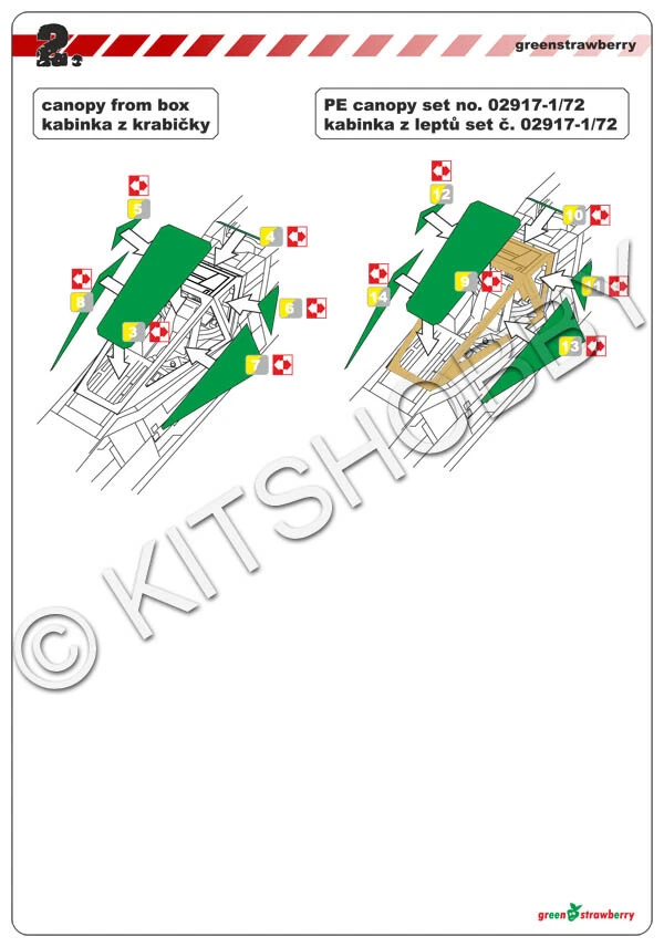 Green Strawberry 1/72 T-65 X-WING FIGHTER Star Wars Paint Mask - Image 3 of 3