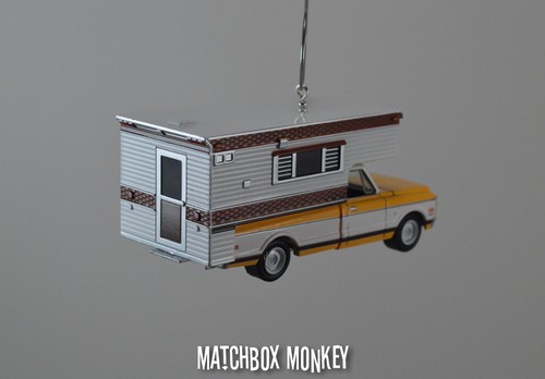 Custom '72 Chevy C20 Cheyenne Camper Vintage Style RV Chevrolet Truck Ornament - Picture 8 of 9