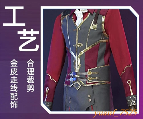 LOL League of Legends Arcane Hilko Cosplay Suit Game Halloween Costume 4813 New - Picture 17 of 24