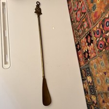 Vintage Brass 18 1/2  Long Shoehorn HMS victory Tall Multi Sail Ship