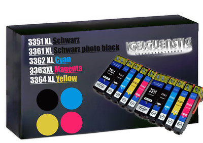 10x XL TINTE PATRONEN für Epson XP540 XP640 XP900 XP530 XP630 XP830 Set