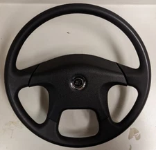 18" BLACK MOLDED POLYURETHANE 4 SPOKE VIP BLK H.B.- BLK STEERING WHEEL KENWORTH