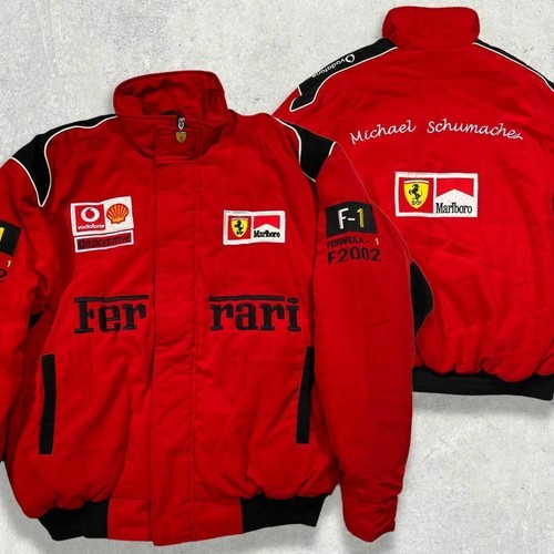 Ferrari Racing Bomber Jacket Embroidery Patch F-1 XL Red Black used in ...