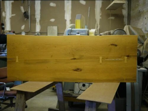 手工实木床和床头板