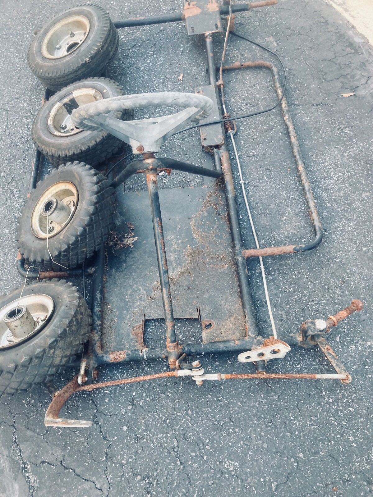 GO KART FRAME AND WHEELS eBay