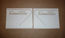 Norton Side Cover DECAL SET 850 Commando GOLD 06-4014 battery oil tank