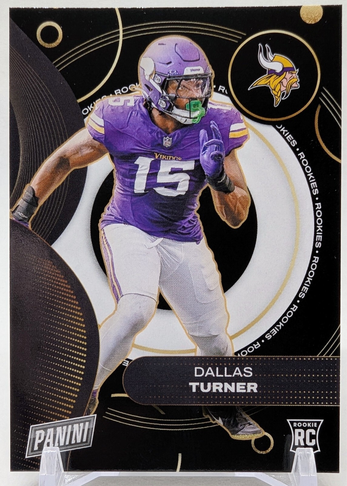 2024 Panini Player of the Day - Dallas Turner Card RC8 Rookie