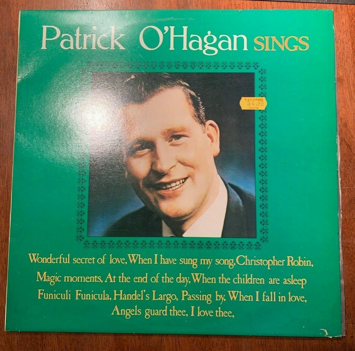 PATRICK O'HAGAN - PATRICK O'HAGAN SINGS VINYL LP L25219 | eBay
