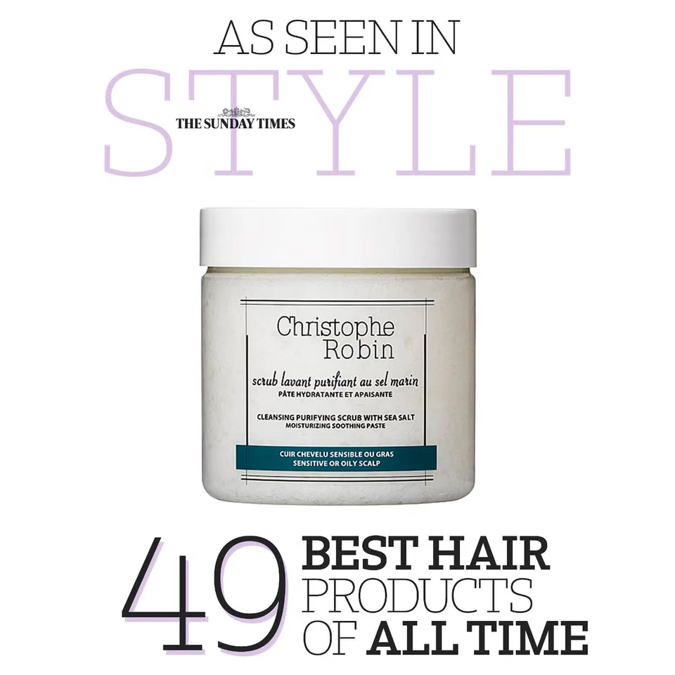 Christophe Robin Cleansing Purifying Scrub with Sea Salt (250mL) - Image 3 of 4