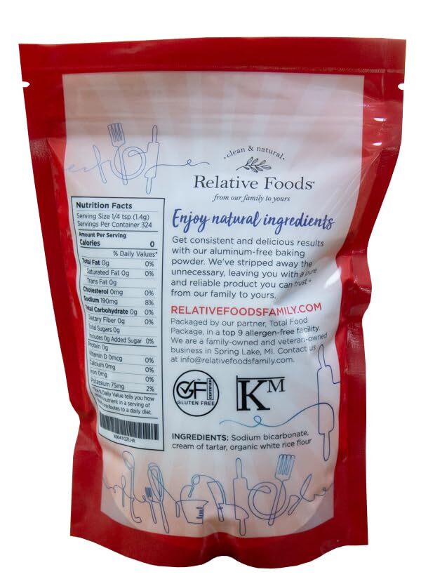 Baking Powder, 1 pound Aluminum free, Corn Starch Free, double acting