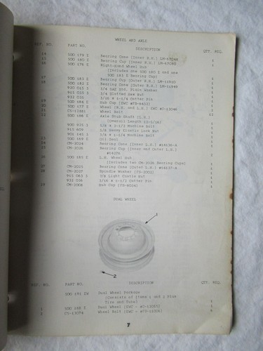 Oliver 60-T 1958 camioneta empacadora piezas catálogo manual libro - Imagen 8 de 9