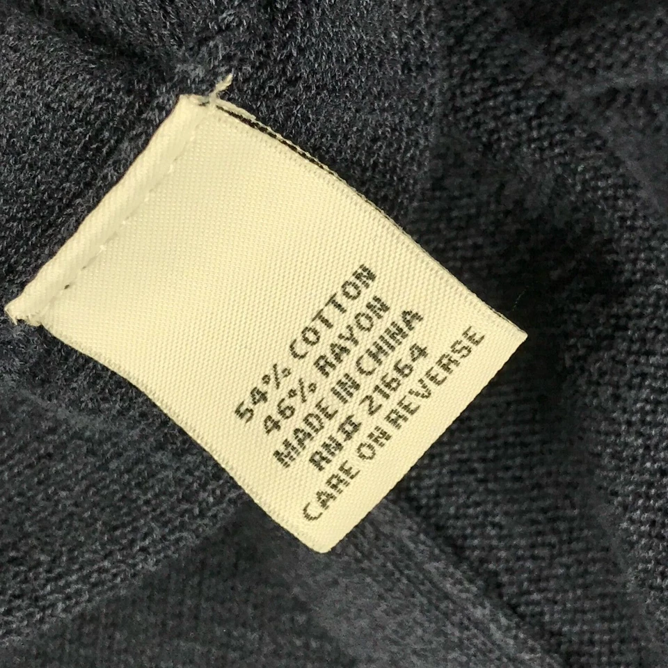 Foxcroft Sweater Womens XL Blue Long Sleeves Lightweight Open Cardigan - Image 4 of 4