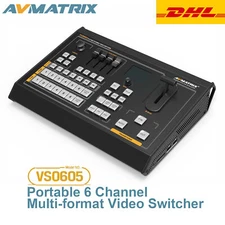 Avmatrix VS0605 6CH SDI/HDMI-compatible Multi-format Video Switcher Record PGM