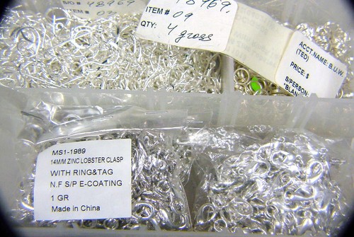 BUTW Silver plated findings assort beads rings claws head pins crimps 2847R abe - Picture 4 of 8