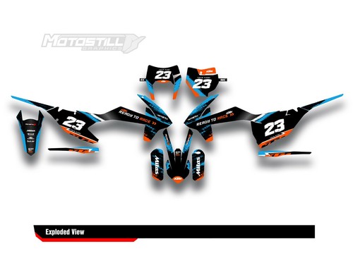JUEGO DE CALCOMANÍAS APTO PARA KTM EXC XC 2017 2018 2019/SX 2016 2017 2018 - Imagen 2 de 4