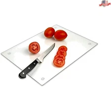 XXLarge Tempered Glass Cutting Board - Scratch, Heat & Shatter Resistant 24x18