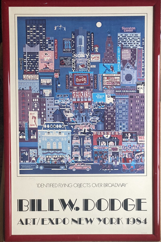 Bill W Dodge Signed Framed Print 243/500 Identified Flying Objects