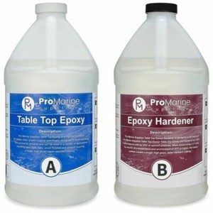 Pro Marine Supplies Crystal Clear Table Top Epoxy Resin - 1 Gallon (TT1GK)
