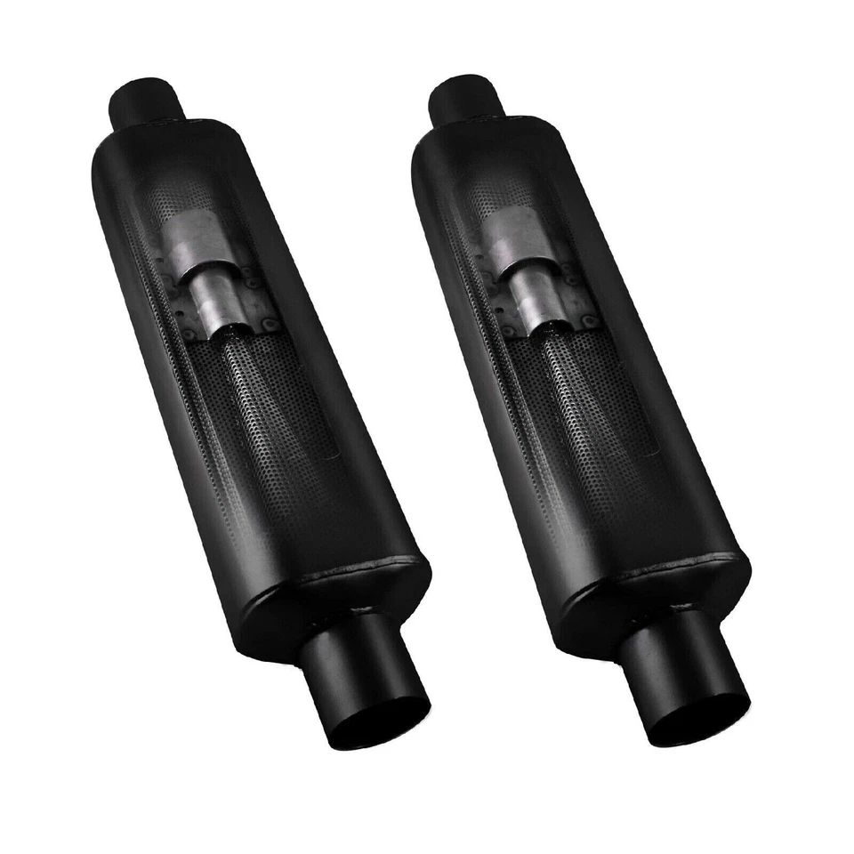 Комплект глушителей Flowmaster 12512409 2,5 дюйма центральный вход/выход 409SS Super HP-2 - Изображение 4 из 4