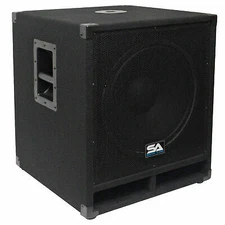 Seismic Audio 15" Pro Audio Sub Cabinet PA DJ PRO Audio B& Speaker New Sub  300W
